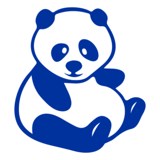 Fat Panda Decal (Blue)